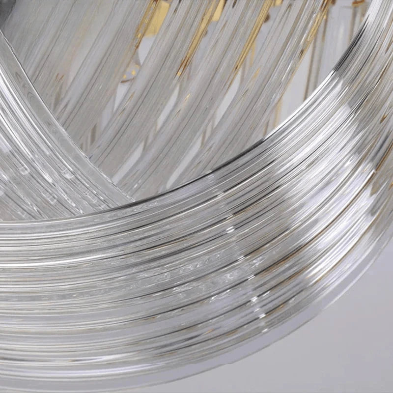 Verthara Premium Curved Glass Tube Retro Chandelier