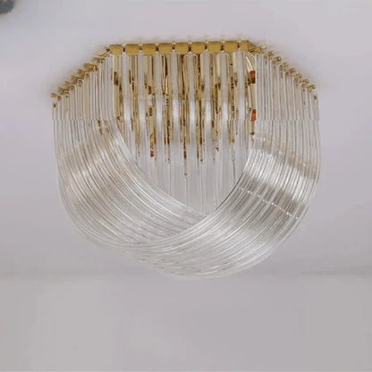 Verthara Premium Curved Glass Tube Retro Chandelier