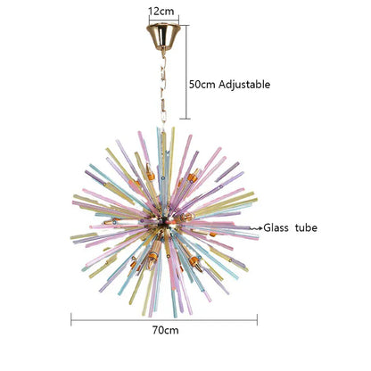 Verthara Premium Dandelion Glass Children's Chandelier 70cm
