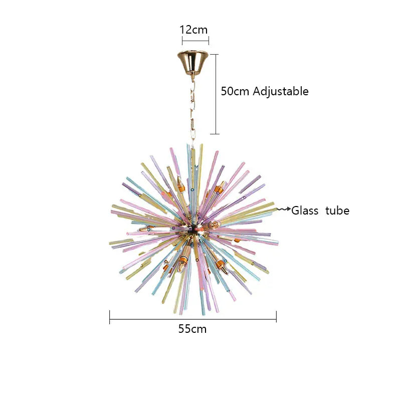 Verthara Premium Dandelion Glass Children's Chandelier 55cm