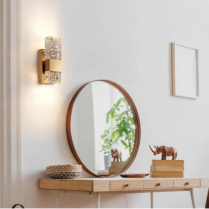 Verthara Premium Dimmable Crystal LED Wall Light with Remote