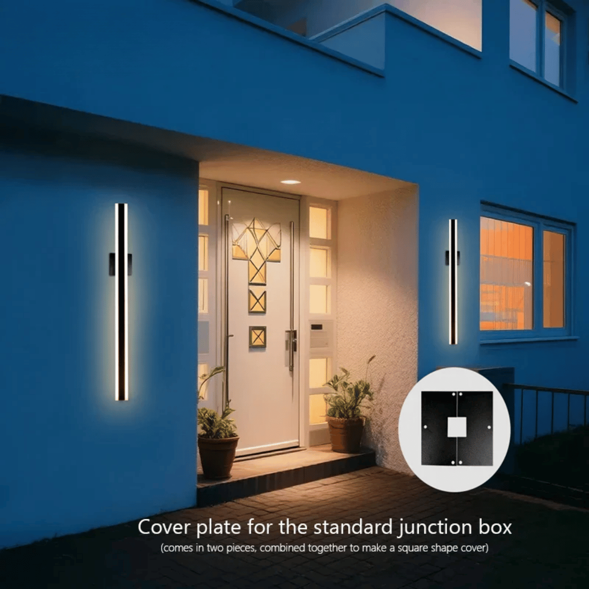 Verthara Premium Dimmable LED Outdoor Wall Light – Wall Mount – IP67 Waterproof - Rust-Proof Stainless Steel - Modern Design - Adjustable Brightness