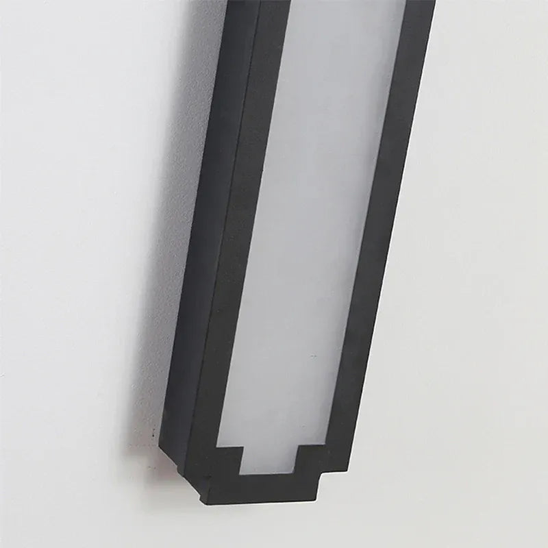 Verthara Premium Dimmable LED Outdoor Wall Light - Waterproof - Modern Design - Adjustable Brightness - Available in Multiple Sizes - Black