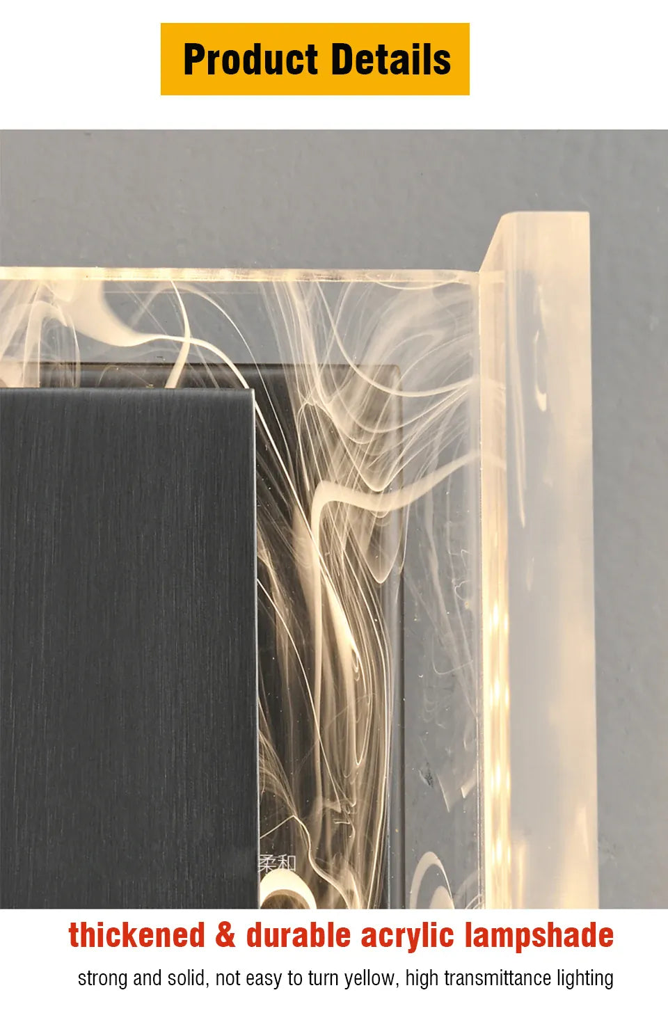 Verthara Premium Dimmable Rectangle Copper Wall Sconce