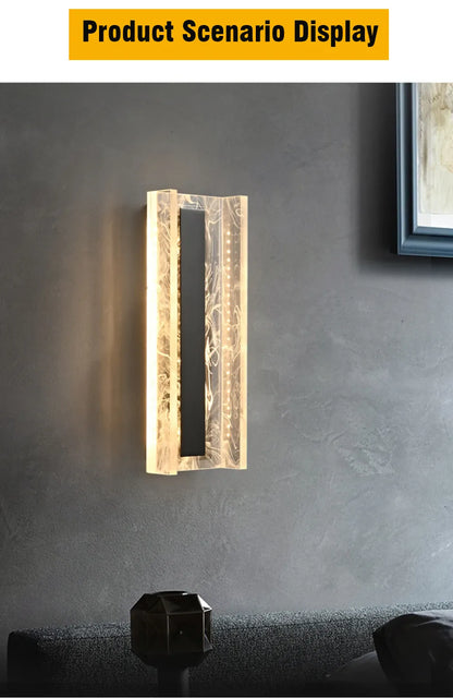 Verthara Premium Dimmable Rectangle Copper Wall Sconce