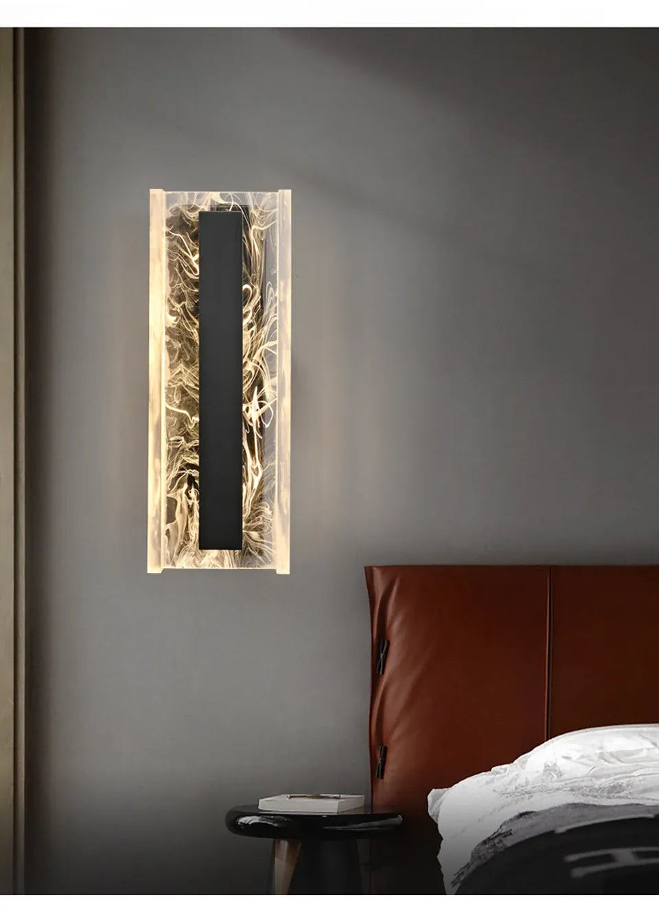 Verthara Premium Dimmable Rectangle Copper Wall Sconce