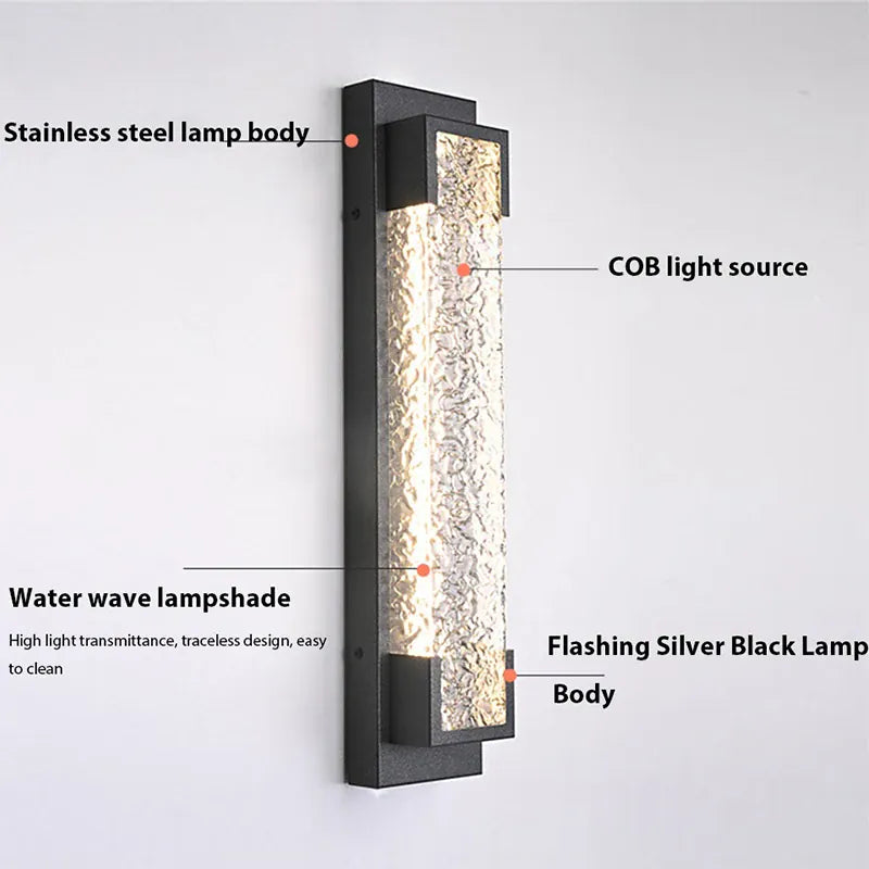 Verthara Premium Dimmable Stainless Steel Outdoor Wall Sconce