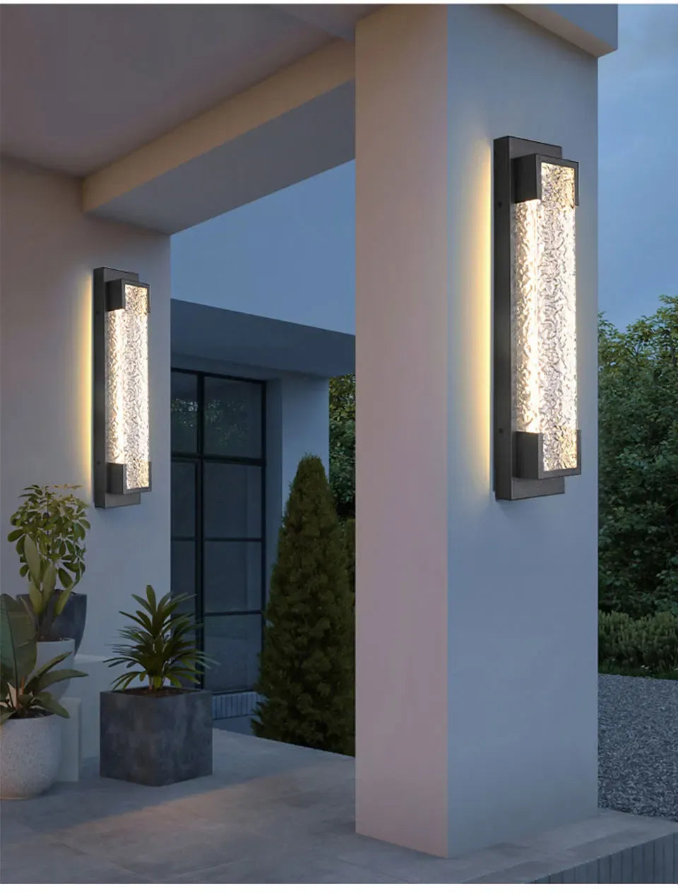 Verthara Premium Dimmable Stainless Steel Outdoor Wall Sconce