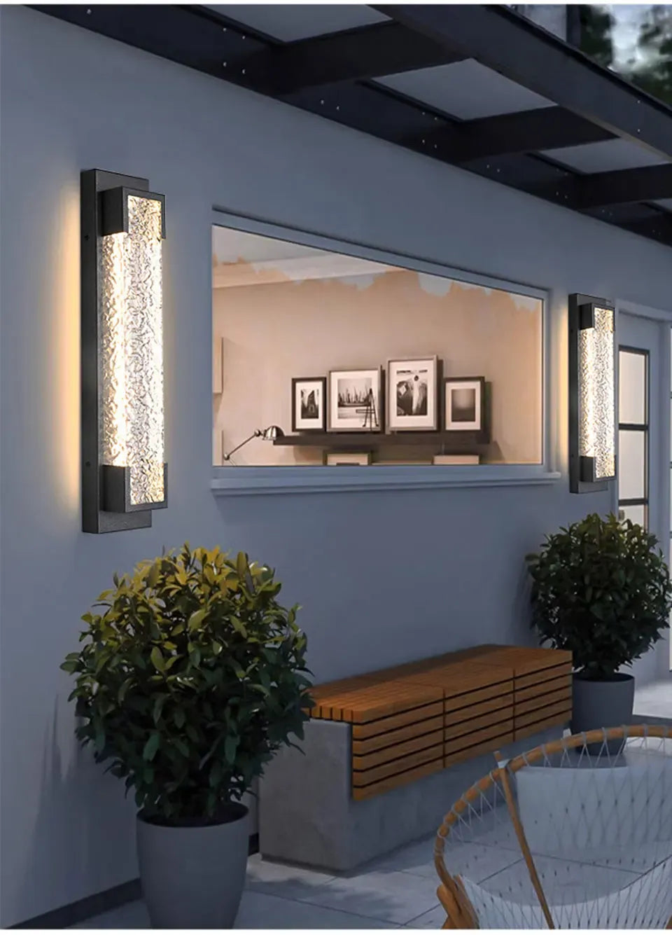 Verthara Premium Dimmable Stainless Steel Outdoor Wall Sconce