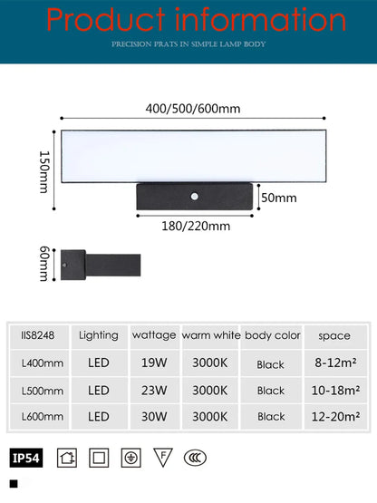 Verthara Premium Dusk to Dawn Motion Sensor Wall Light
