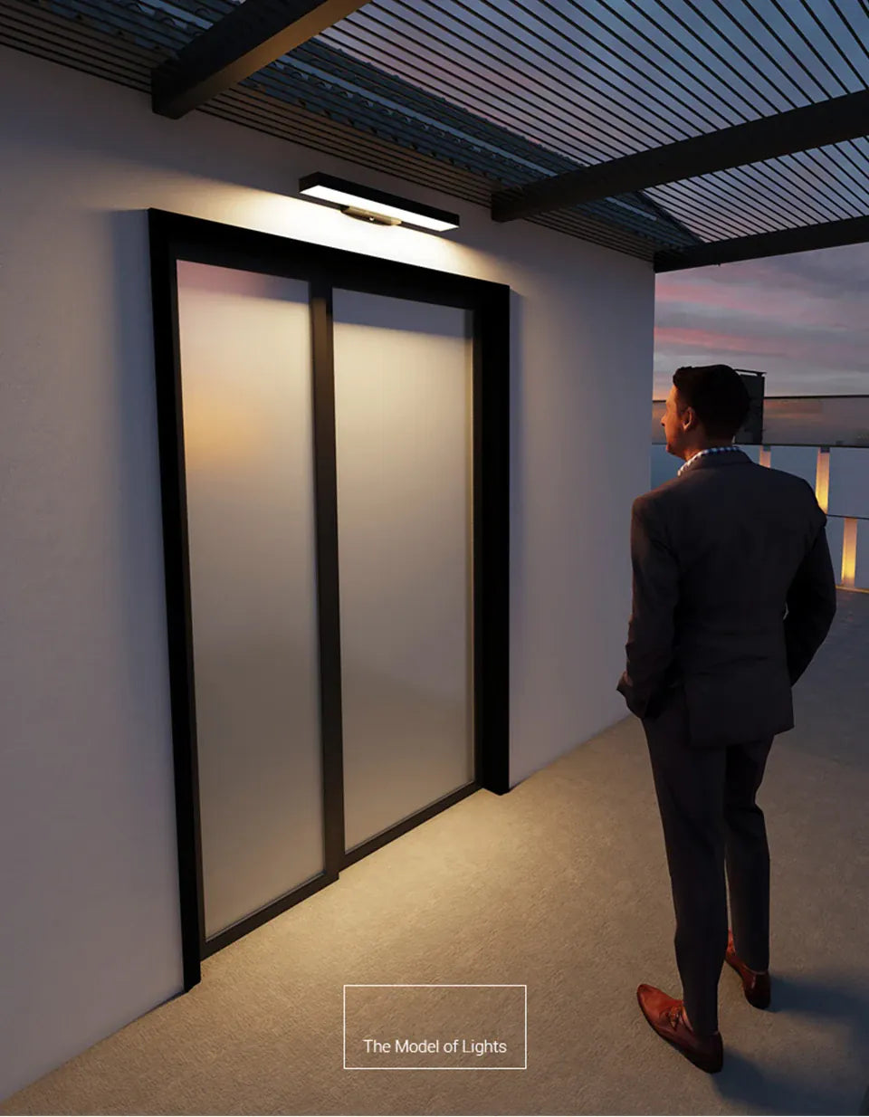 Verthara Premium Dusk to Dawn Motion Sensor Wall Light