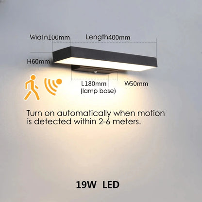 Verthara Premium Dusk to Dawn Motion Sensor Wall Light 40cm motion sensor