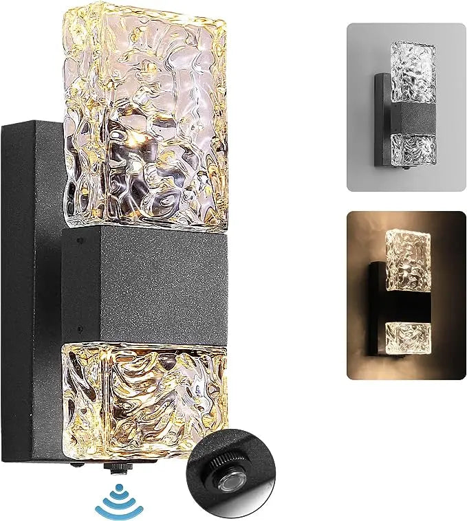 Verthara Premium Dusk to Dawn Sensor Outdoor Wall Light cool white / 1 Pcs with Sensor
