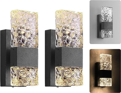 Verthara Premium Dusk to Dawn Sensor Outdoor Wall Light cool white / 2 Pcs No Sensor