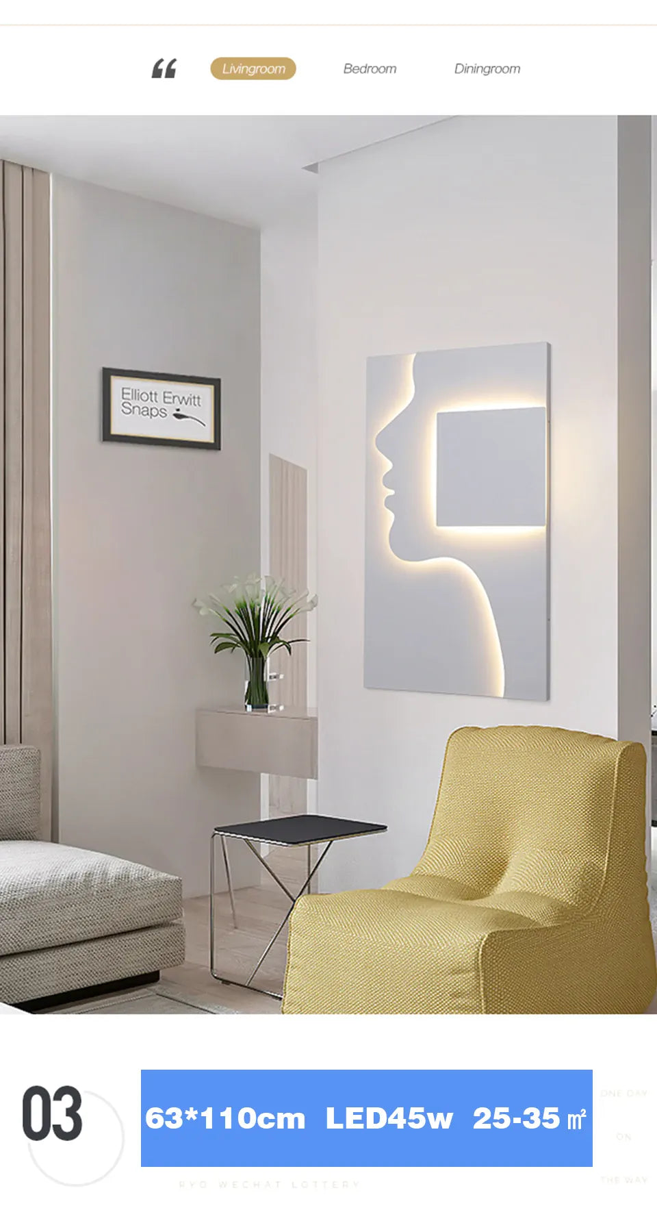 Verthara Premium Face Profile Art Wall Sconce