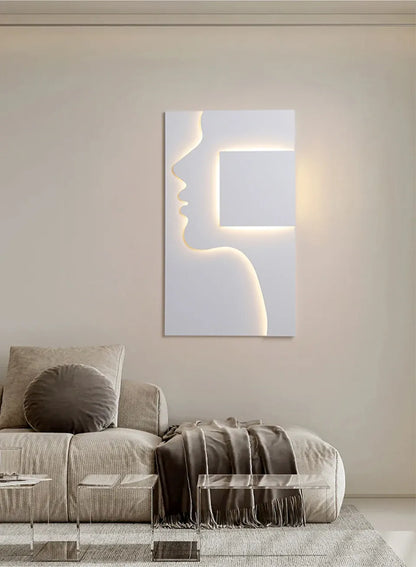 Verthara Premium Face Profile Art Wall Sconce
