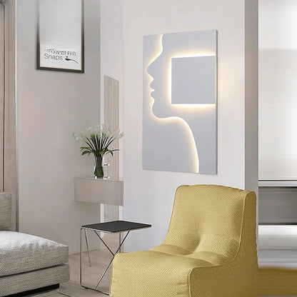 Verthara Premium Face Profile Art Wall Sconce
