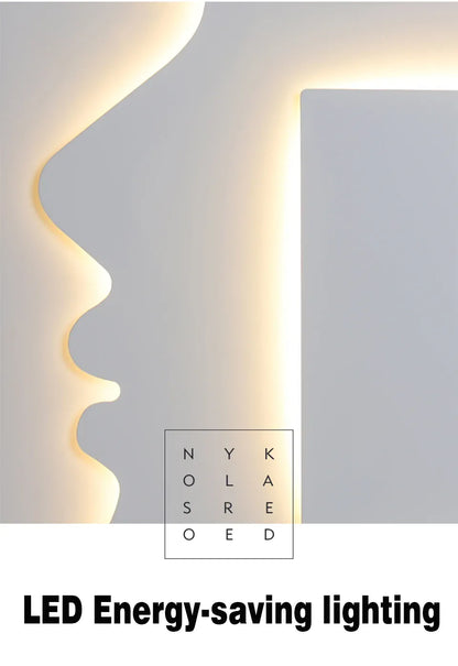 Verthara Premium Face Profile Art Wall Sconce