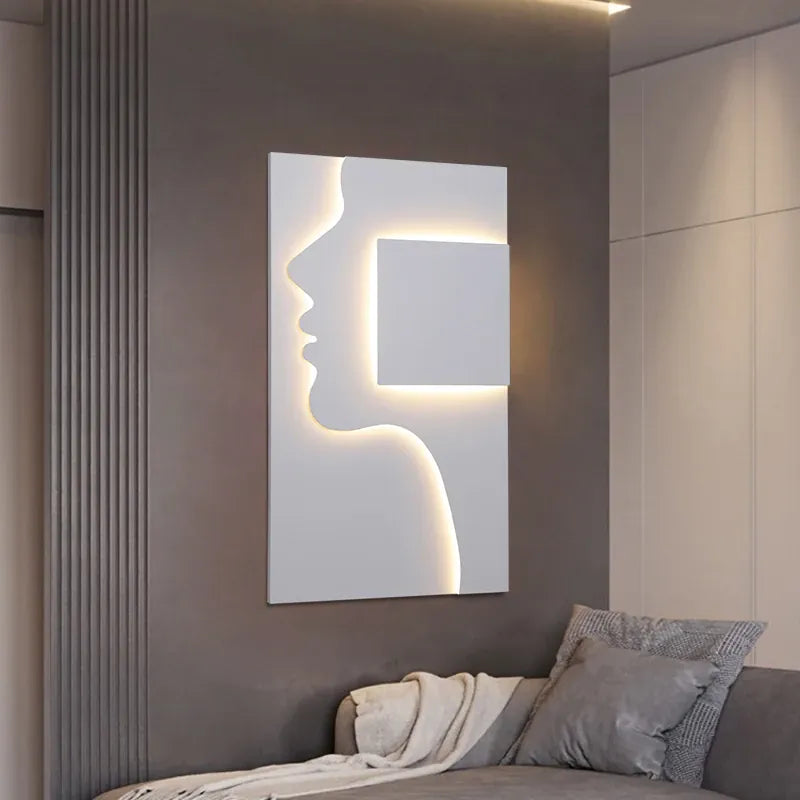 Verthara Premium Face Profile Art Wall Sconce