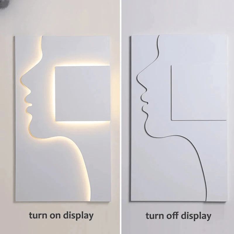 Verthara Premium Face Profile Art Wall Sconce