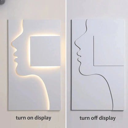 Verthara Premium Face Profile Art Wall Sconce