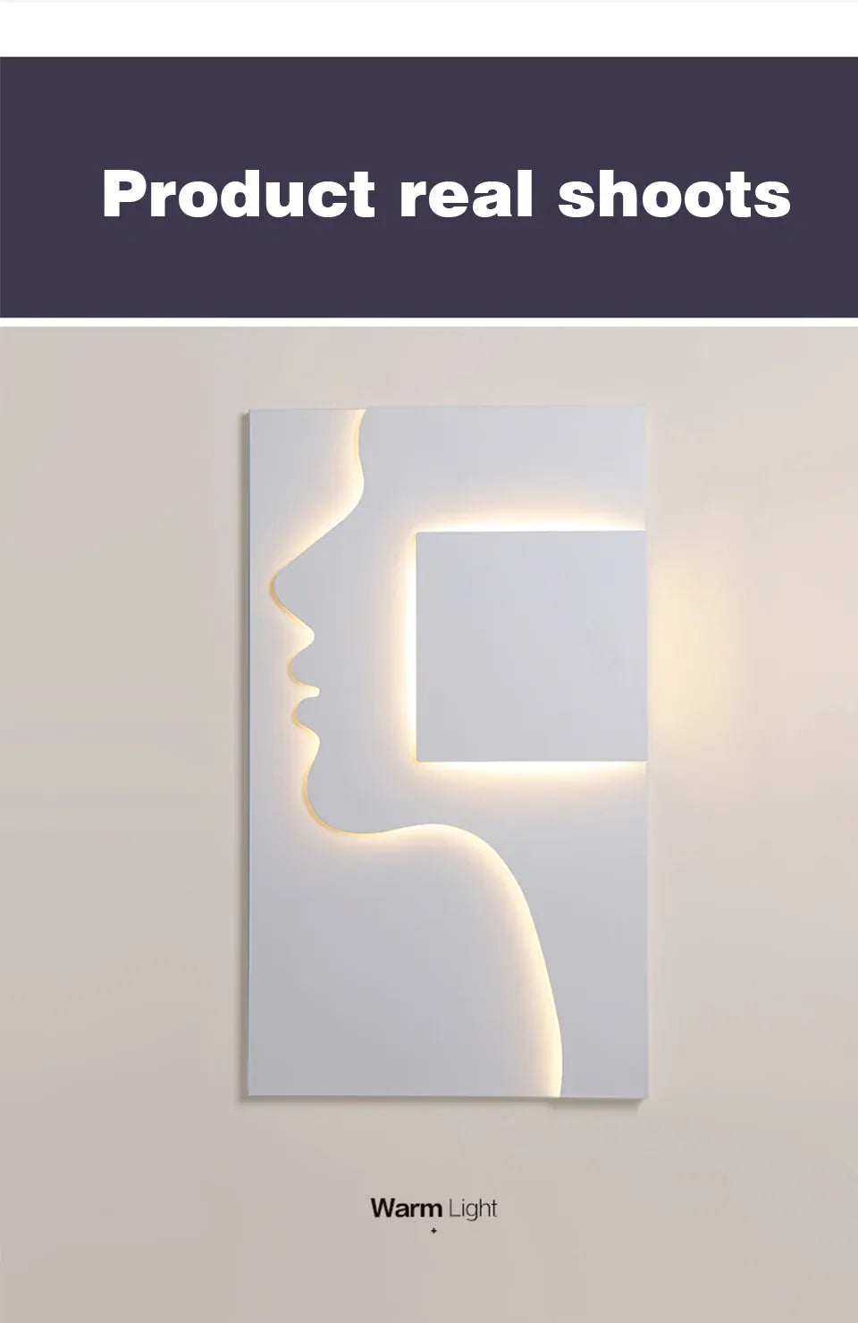 Verthara Premium Face Profile Art Wall Sconce
