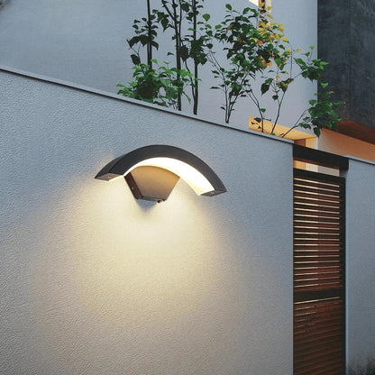 Verthara Premium Fan-Shaped Motion Sensor Outdoor Wall Light