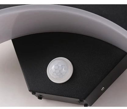 Verthara Premium Fan-Shaped Motion Sensor Outdoor Wall Light