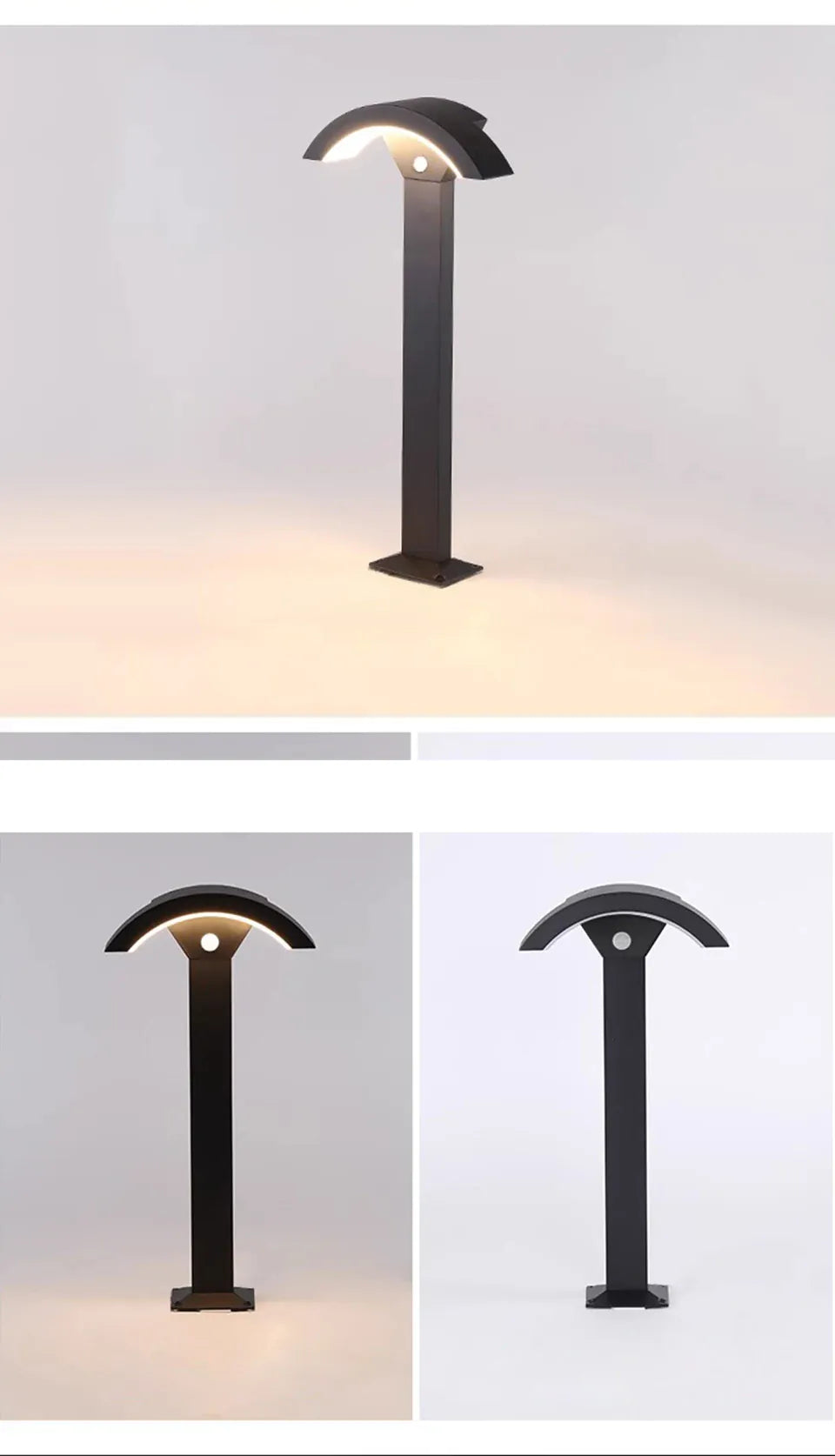 Verthara Premium Fan-Shaped Motion Sensor Outdoor Wall Light