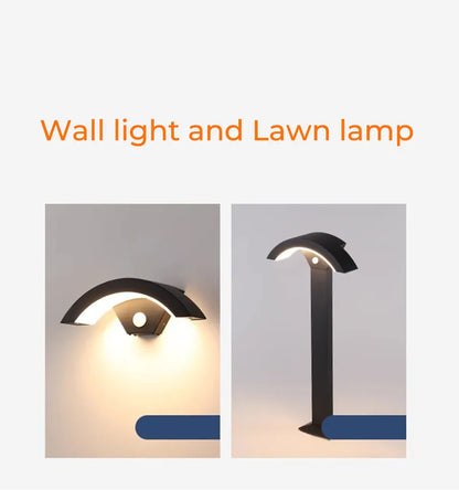 Verthara Premium Fan-Shaped Motion Sensor Outdoor Wall Light