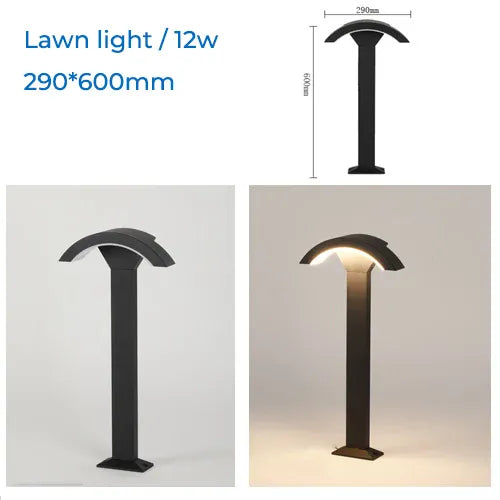 Verthara Premium Fan-Shaped Motion Sensor Outdoor Wall Light Cool white / H60cm no sensor