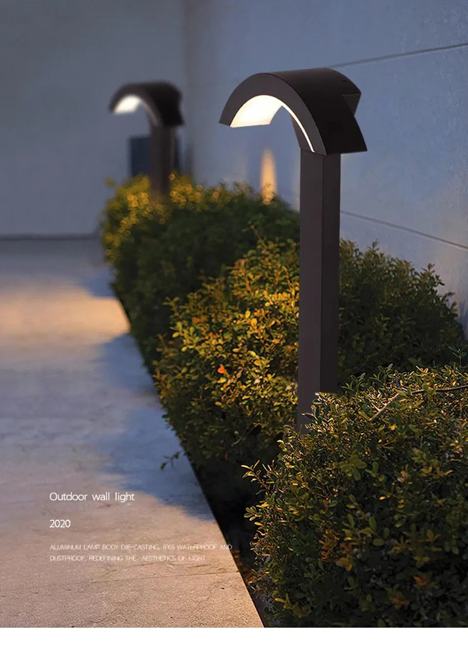 Verthara Premium Fan-Shaped Motion Sensor Outdoor Wall Light