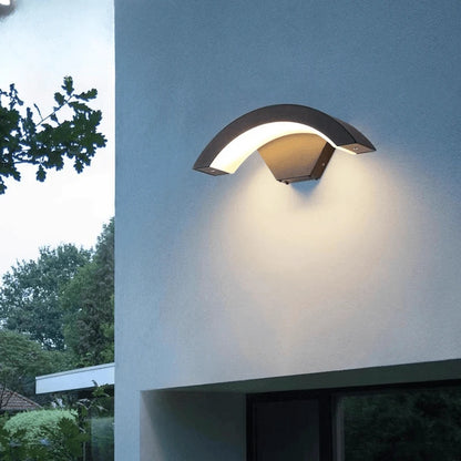 Verthara Premium Fan-Shaped Motion Sensor Outdoor Wall Light