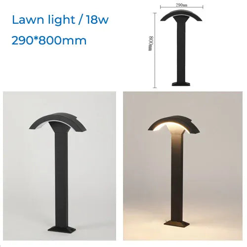 Verthara Premium Fan-Shaped Motion Sensor Outdoor Wall Light Cool white / H80cm no sensor