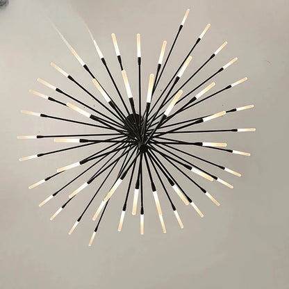 Verthara Premium Firework Sculptural Gold LED Chandelier