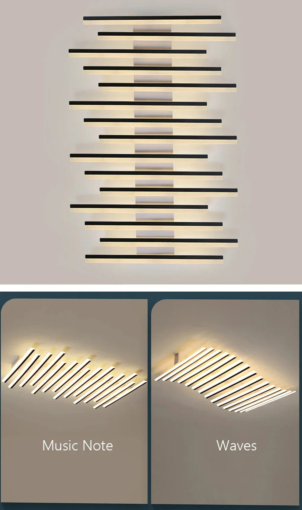 Verthara Premium Fishbone Acrylic LED Ceiling Light