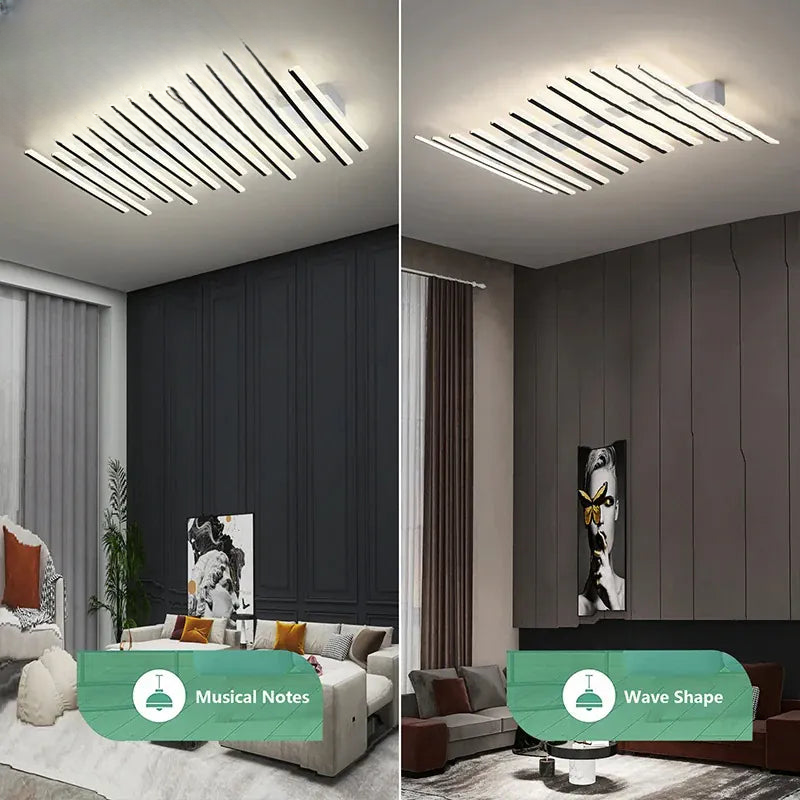 Verthara Premium Fishbone Acrylic LED Ceiling Light