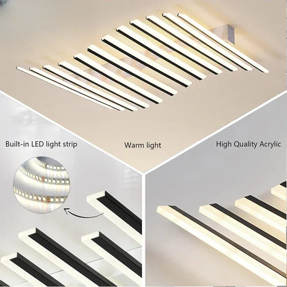 Verthara Premium Fishbone Acrylic LED Ceiling Light