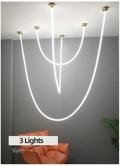 Verthara Premium Flexible Silicone Tube Pendant Light