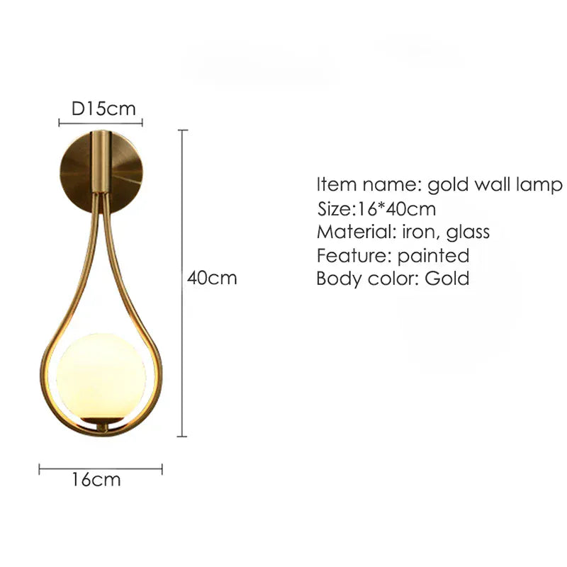 Verthara Premium G9 LED Wall Sconce With Modern Design – Gold Finish - Indoor Use - Energy Efficient - Stylish Nordic Aesthetic - Easy Installation