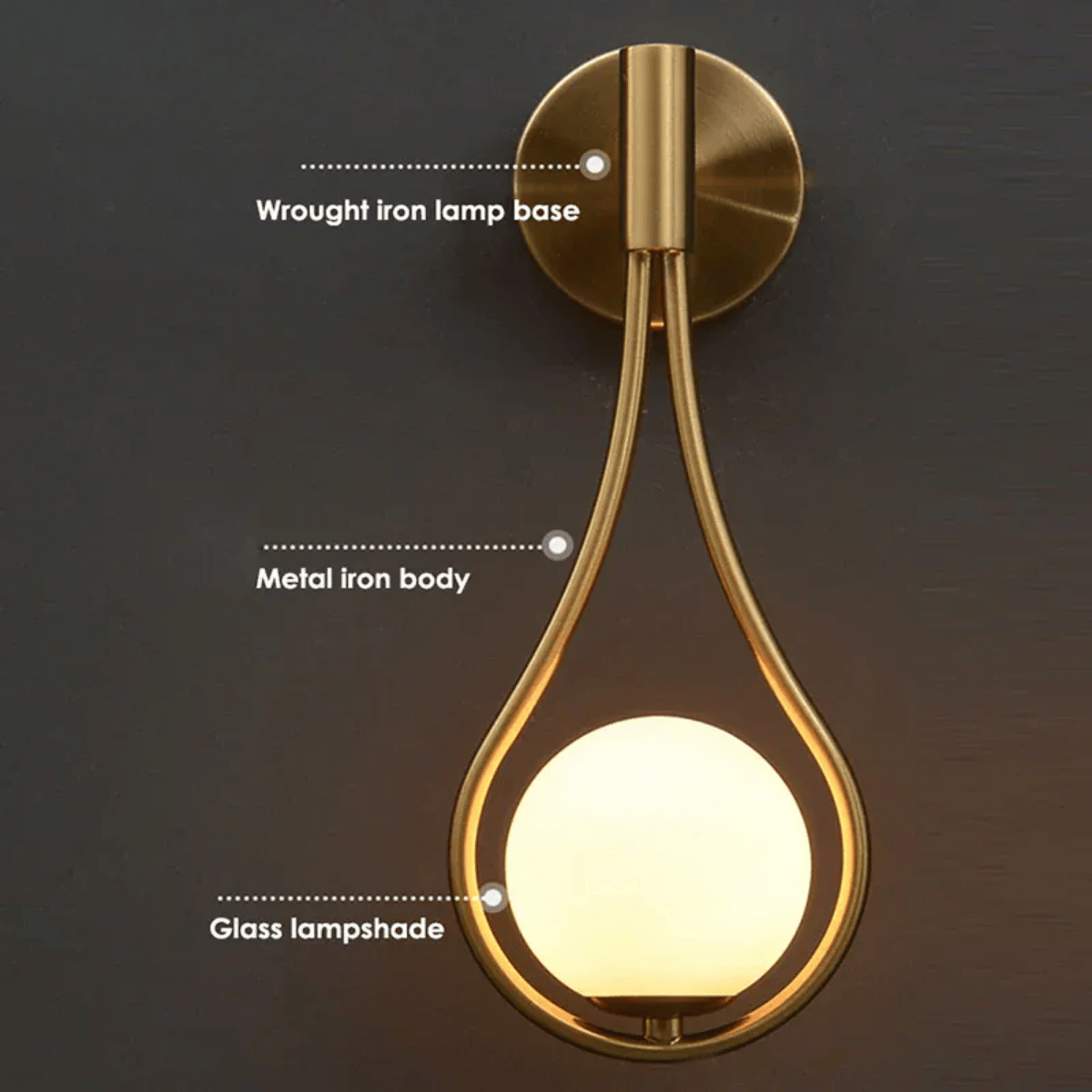 Verthara Premium G9 LED Wall Sconce With Modern Design – Gold Finish - Indoor Use - Energy Efficient - Stylish Nordic Aesthetic - Easy Installation