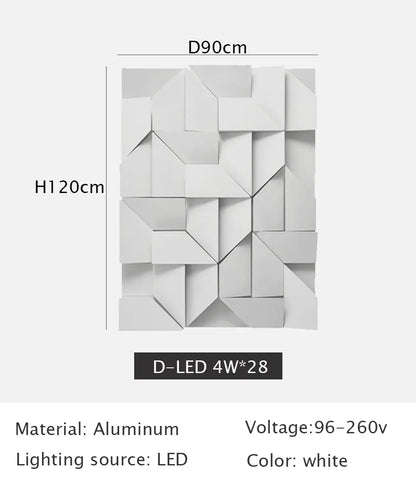 Verthara Premium Geometric Art Indoor Wall Light