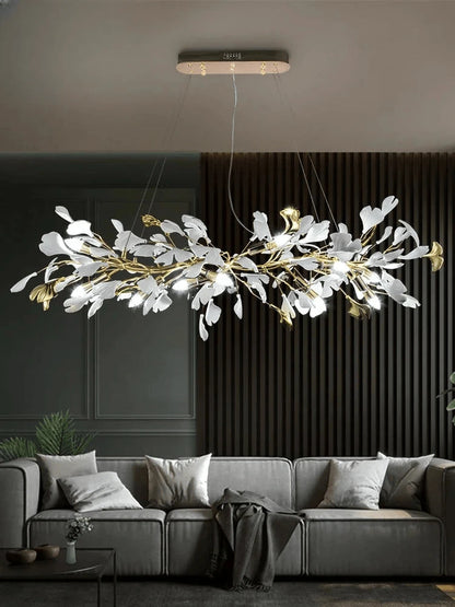 Verthara Premium Ginkgo Leaf Branch Chandelier