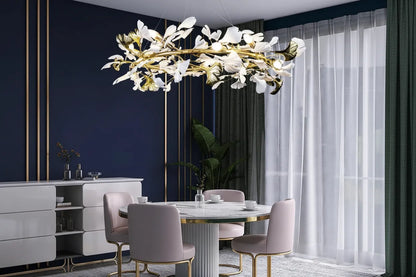 Verthara Premium Ginkgo Leaf Branch Chandelier