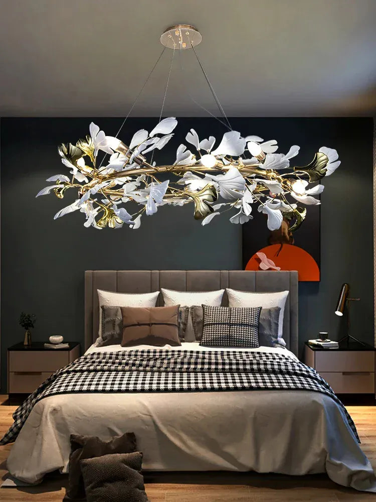 Verthara Premium Ginkgo Leaf Branch Chandelier