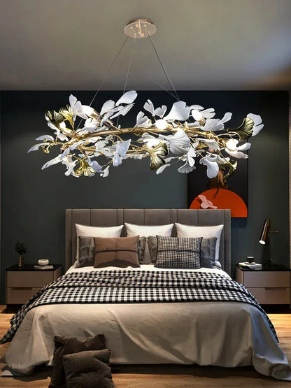 Verthara Premium Ginkgo Leaf Branch Chandelier
