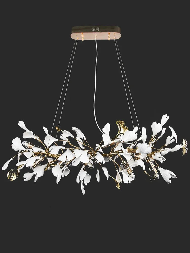 Verthara Premium Ginkgo Leaf Branch Chandelier