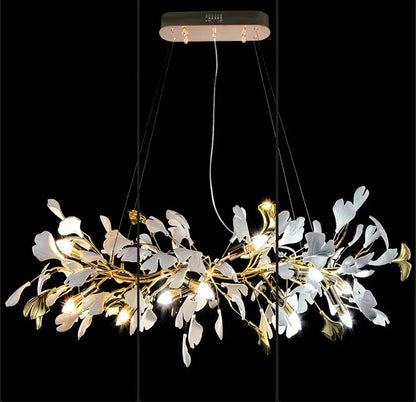Verthara Premium Ginkgo Leaf Branch Chandelier