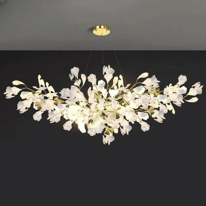 Verthara Premium Ginkgo Leaf Branch Chandelier