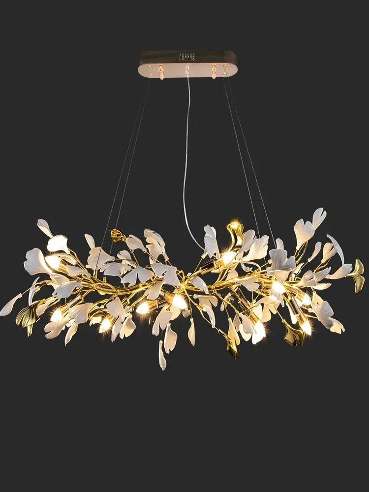 Verthara Premium Ginkgo Leaf Branch Chandelier